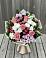 Букет цветов из: Альстромерии, Гвоздики, Розы и Хризантемы в Дивногорске