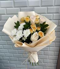 Букет цветов из:  Розы и Хризантемы #REPLACE_PRED# Дивногорске
