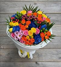 Букет цветов из:  Розы и Хризантемы в Дивногорске