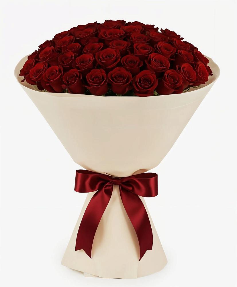 Букет 101 Бордовая роза Блэк Бакарра в Дивногорске